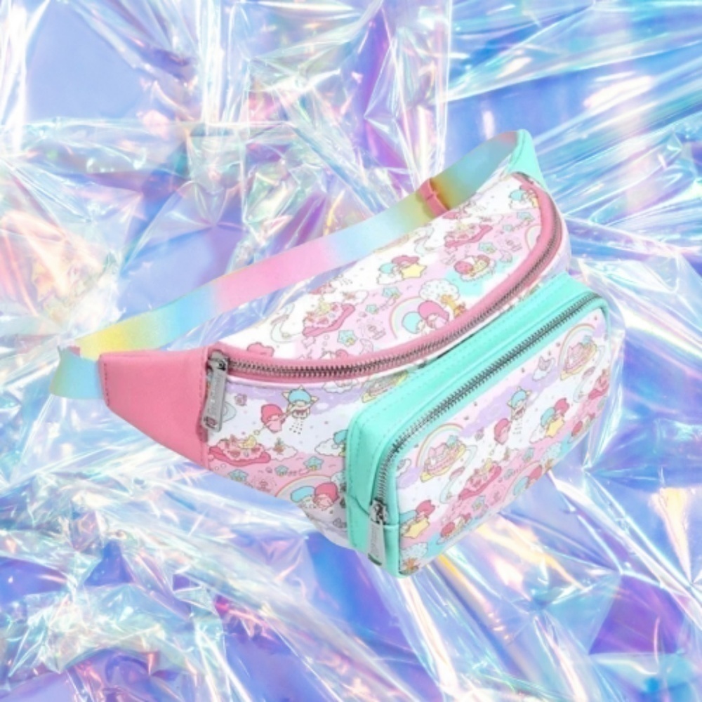 Loungefly Sanrio Little Twin Stars Rainbow Fanny Pack Waist Bag
